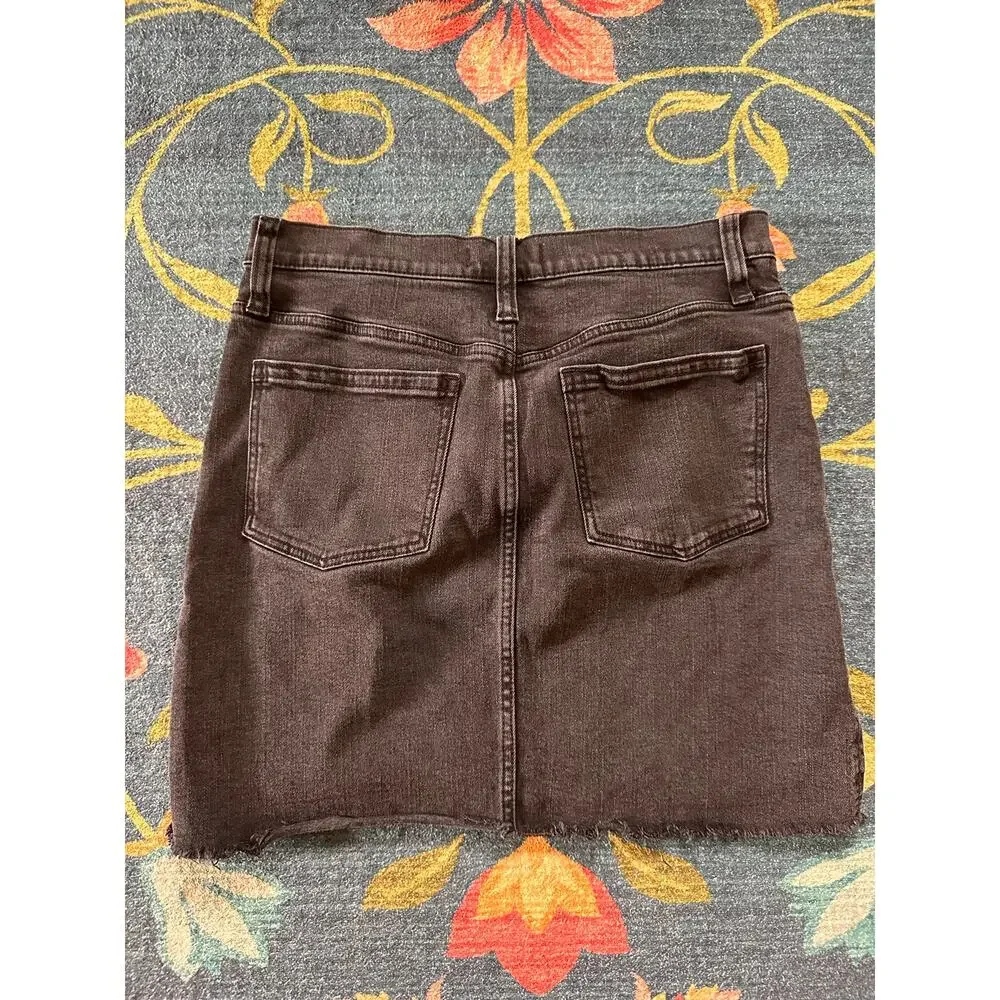 Madewell Stretch Denim Mini Skirt Size 29 - Picture 6 of 8